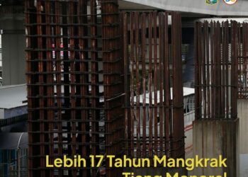 Tiang Monorel Rasuna Said Akhirnya Dibongkar Setelah 17 Tahun Terbengkalai