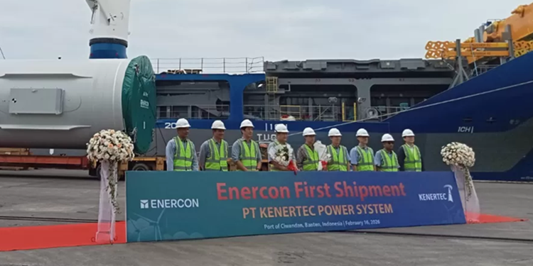 Sasar Pasar Kanada, PTP Nonpetikemas Banten Ekspor Perdana Menara Turbin Angin