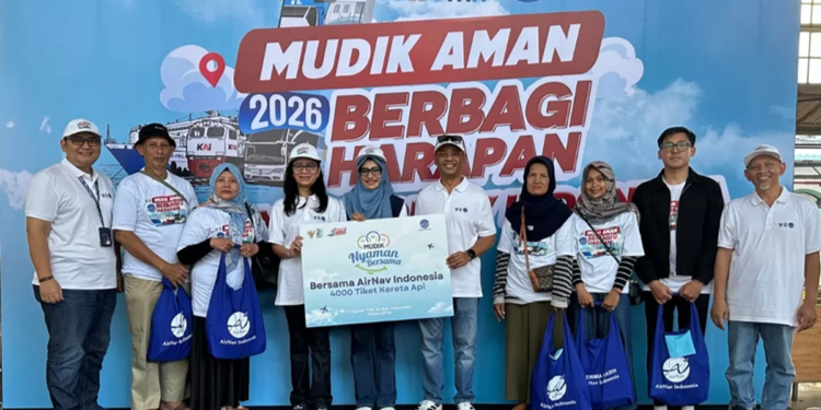 AirNav Indonesia Fasilitasi 4.000 Tiket Mudik Kereta Api Gratis Lebaran 2026