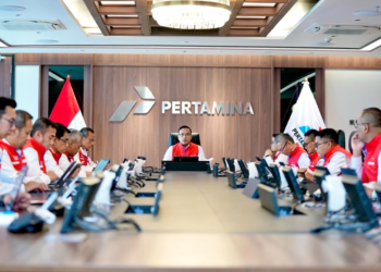 Dirut Pertamina Simon Aloysius Mantiri Resmikan Satgas RAFI 2026: Stok BBM Mudik Dijamin Aman