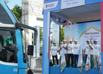 Tekan Emisi: Pertamina Fasilitasi 900 Pemudik Kembali ke Jakarta dari Empat Kota