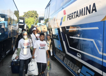 Pertamina Berangkatkan 5.000 Peserta Mudik Bareng 2026 ke 23 Kota di Jawa