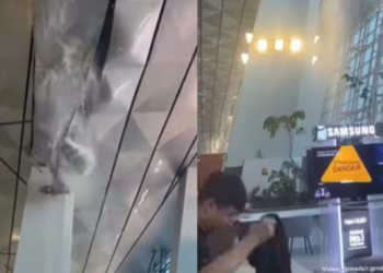 Viral Atap Terminal 3 Bandara Soetta Jebol Akibat Hujan Deras, Air Mengucur di Gate 7