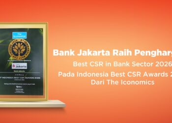 Bank Jakarta Raih Penghargaan Indonesia Best CSR in Bank Sector 2026