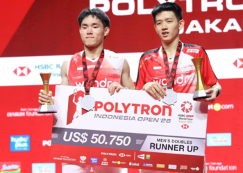 Bungkus Predikat Runner-Up Indonesia Open 2026, Duet Raymond-Joaquin Jaga Tradisi Juara