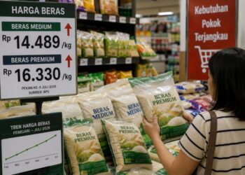 Harga Beras Medium dan Premium Semakin Mahal