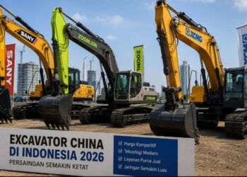Persaingan Excavator China di Indonesia 2026, SANY, XCMG, dan Zoomlion Makin Agresif