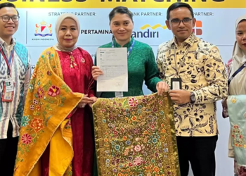 Investasi Mewah Sulam Kapalo Samek Raih Ekspor Rp400 Juta di TEI 2026